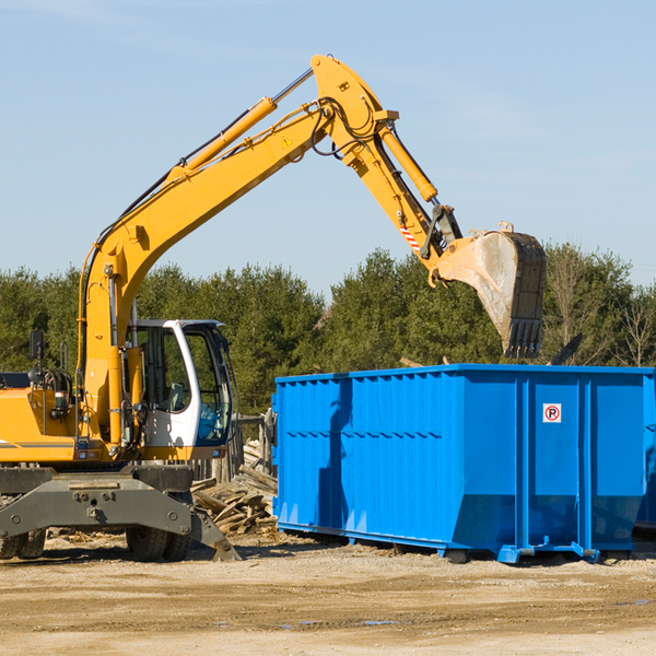 what size residential dumpster rentals are available in Morris OH